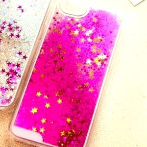 A pink glitter case for iPhone 5s or 5