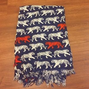 Blue and orange tiger scarf *Auburn University*