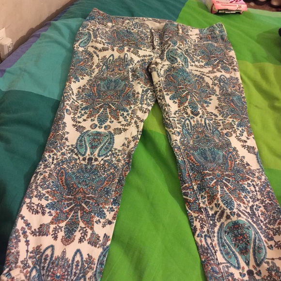 Floral skinnies
