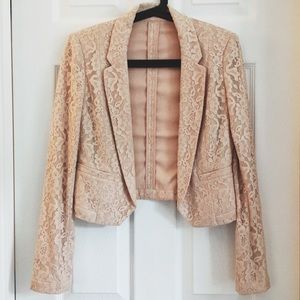 Cropped lace blazer, US SIZE 00