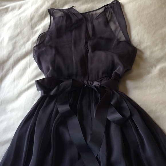 Adrianna Pappell illusion neckline dress