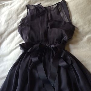 Adrianna Pappell illusion neckline dress