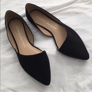 Black pointed Chinese laundry Endless Love flats
