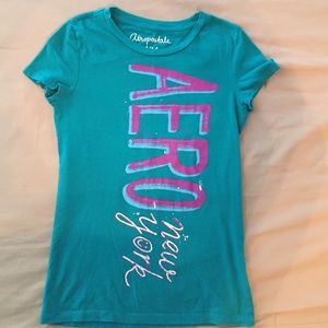 aero turquoise shirt