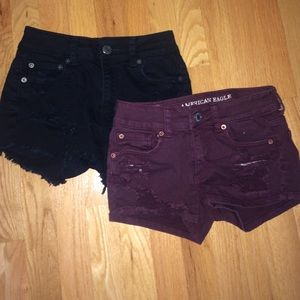 2 pairs of American Eagle shorts