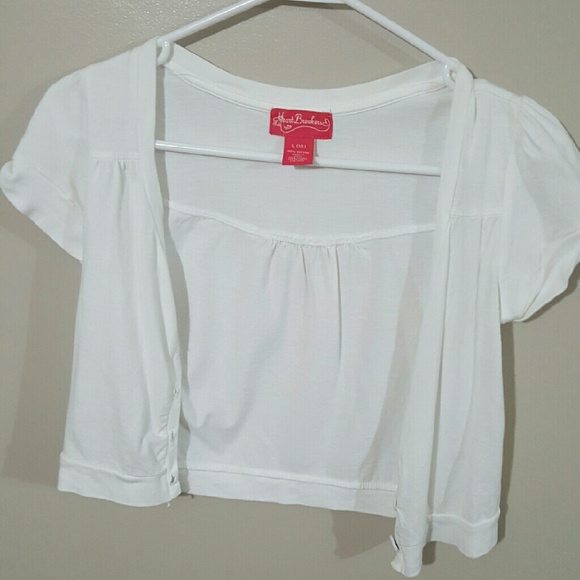 Girls white shrug