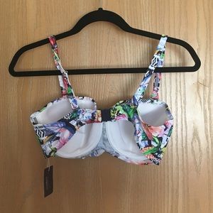 Midnight Grace Swim - Luau Underwired Bandeau Bikini Top 34DD Midnight Grace Swim - Luau Underwired Bandeau Bikini Top 34DD