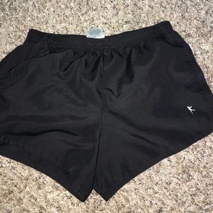 all black running shorts
