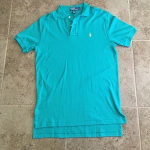 Men's Small Turquoise Polo by Ralph Lauren