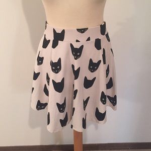 Cat Ladies Unite! Cat print skirt!