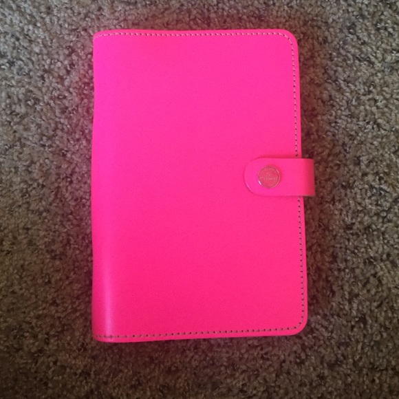 Personal Fluoro pink Filofax original