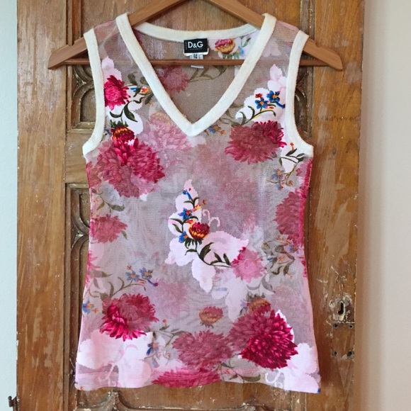 Dolce & Gabbana embroidered tank