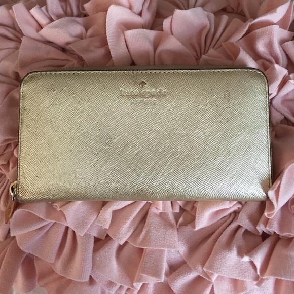 Kate Spade Gold Lacy Wallet