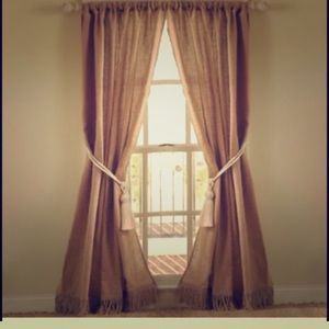 Burlap Curtains