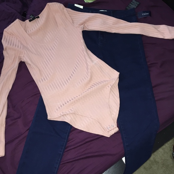 Body suit only not jeans in the picture