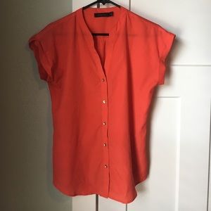 The Limited orange blouse