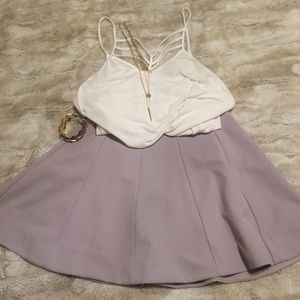 UO Lavender Grey Kimchi Blue Skater skirt!!