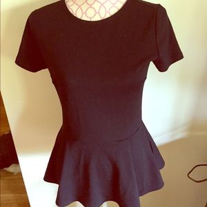 Black Forever 21 peplum top