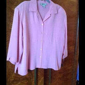 NEW unworn silk blouse, DONATING SOON