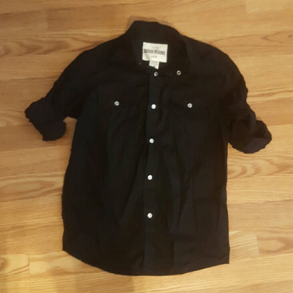 *Like New * black button down