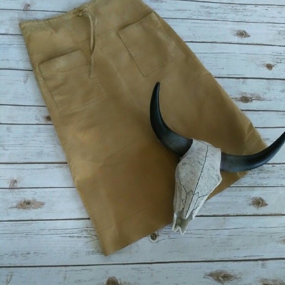 100% suede 70s style skirt - Picture 2 of 4
