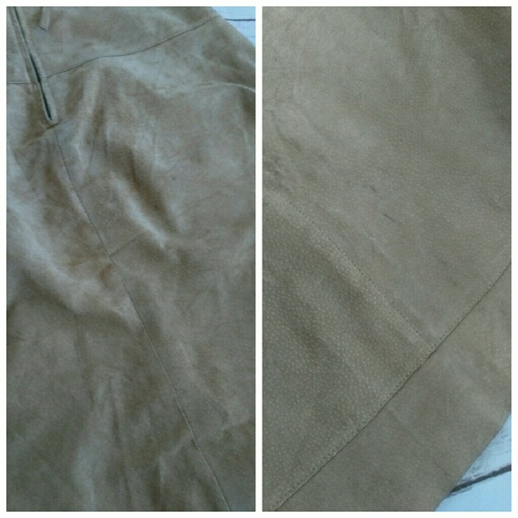 100% suede 70s style skirt - Picture 4 of 4