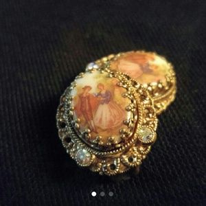 Vintage West Germany Clip Earrings