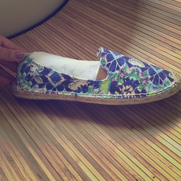 Soludos smoking slipper (kaleidoscope purple)