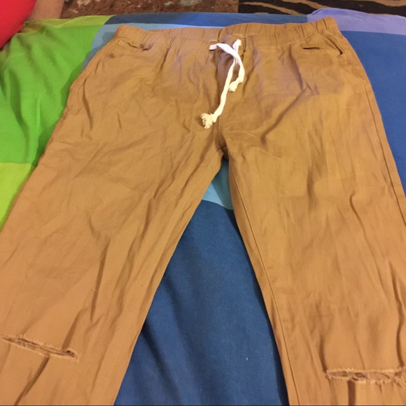 Slit knee joggers - Picture 1 of 4