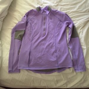 Athletes purple pullover