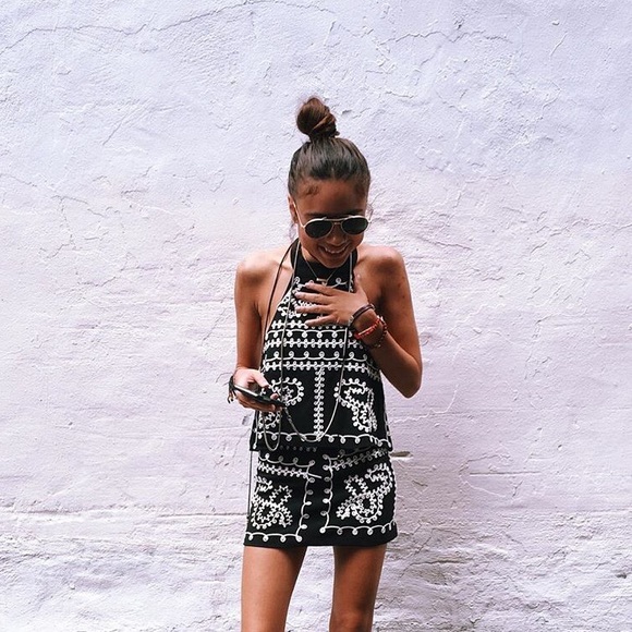🚫SOLD LF Black and White Skirt