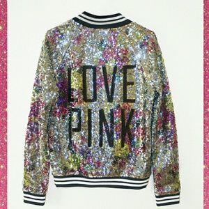 NWT Limited Edition VS PINK Sequin Jacket