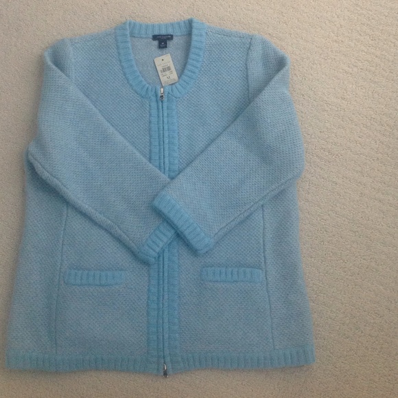 NWT Ann Taylor Super CHIC zip front cardigan - Picture 3 of 4