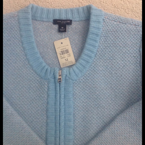 NWT Ann Taylor Super CHIC zip front cardigan - Picture 4 of 4