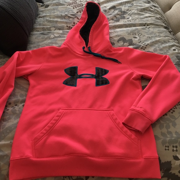 Neon Pink Under Armour hoodie