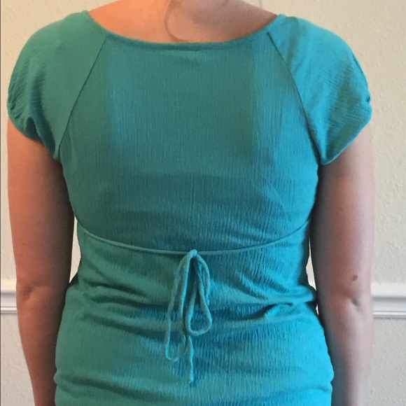 Turquoise blouse - Picture 3 of 4