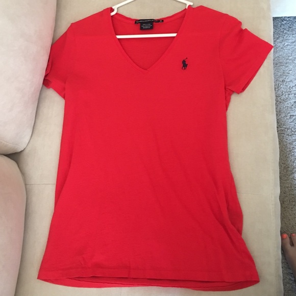 Red Polo Ralph Lauren Vneck