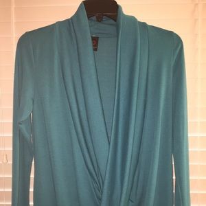 Crisscross pullover cardigan