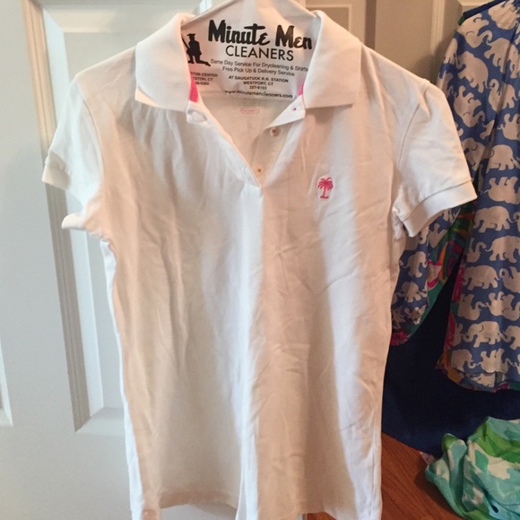 Lilly Pulitzer white polo size small