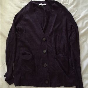 Plum boyfriend sweater from Loft