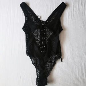 Black Lace Victoria's Secret Body Suit
