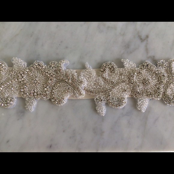 Beaded bridal ribbon
