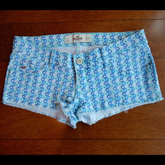 Aqua blue Hollister denim shorts