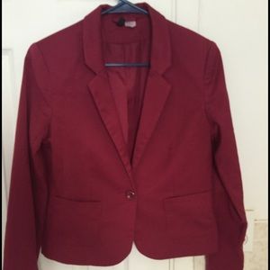 Red Fitted Blazer