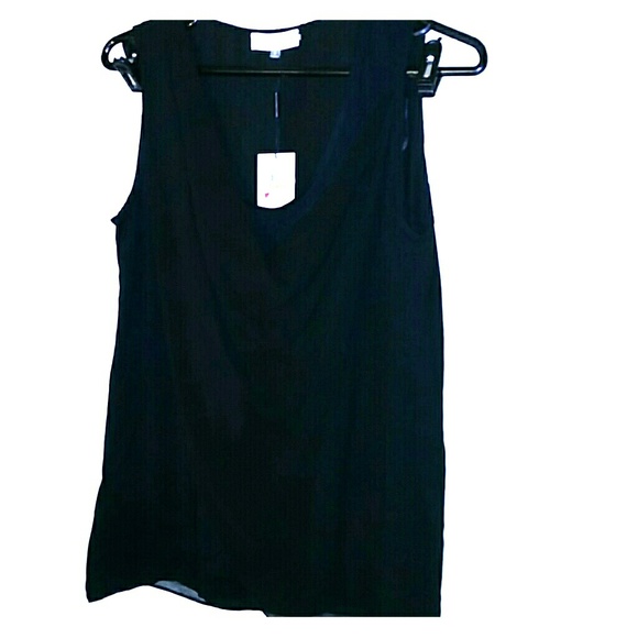 Calvin Klein Layered Draped Top S