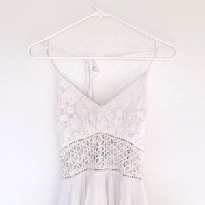 Abercrombie & Fitch white lace romper