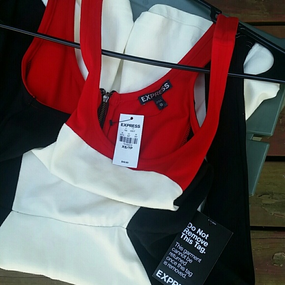 NWT Express Colorblock Dress - Picture 3 of 3