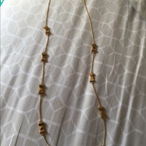 Gold-toned Bow Necklace