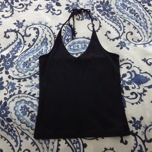 Black halter top