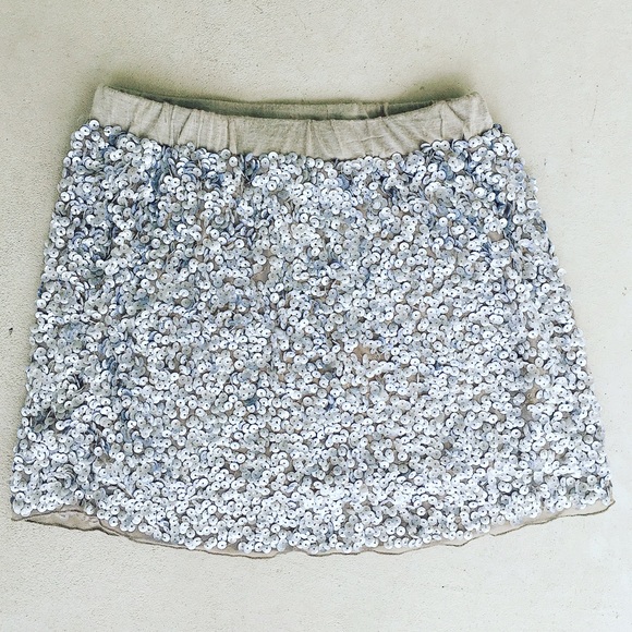 Peek sequin skirt
